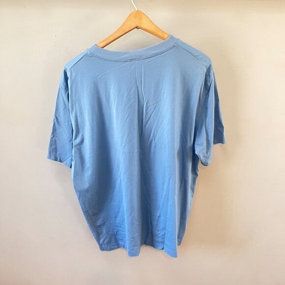 Lululemon Mens Fundamental Blue Short Sleeve T-Shirt With‎ Chest Pocket S - Picture 3 of 5